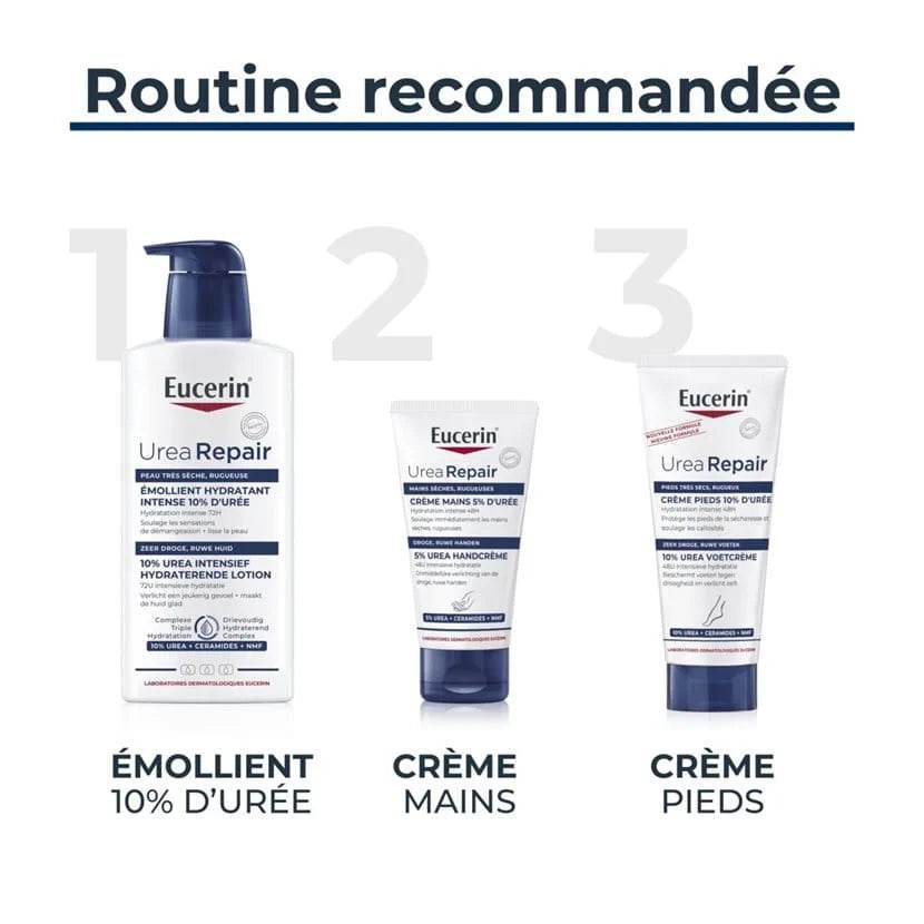 EUCERIN UreaRepair PLUS Crème Pieds 10% Urée 100ml Pieds Très Secs Diabétiques Réparation Intensive Hydratation Apaisement - Image 5