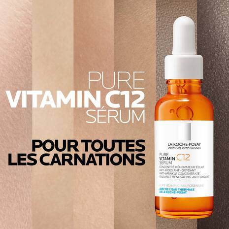 LA ROCHE-POSAY Pure Vitamine C12 Sérum 30ml Anti-Âge Éclat Révolutionnaire Acide Hyaluronique Rides - Image 6