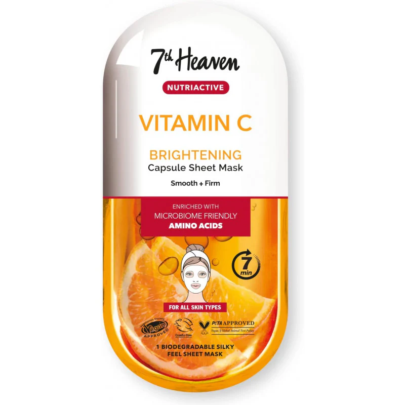 7th HEAVEN Masque Vitamine C Visage Eclat Antioxydant Unification Illumination