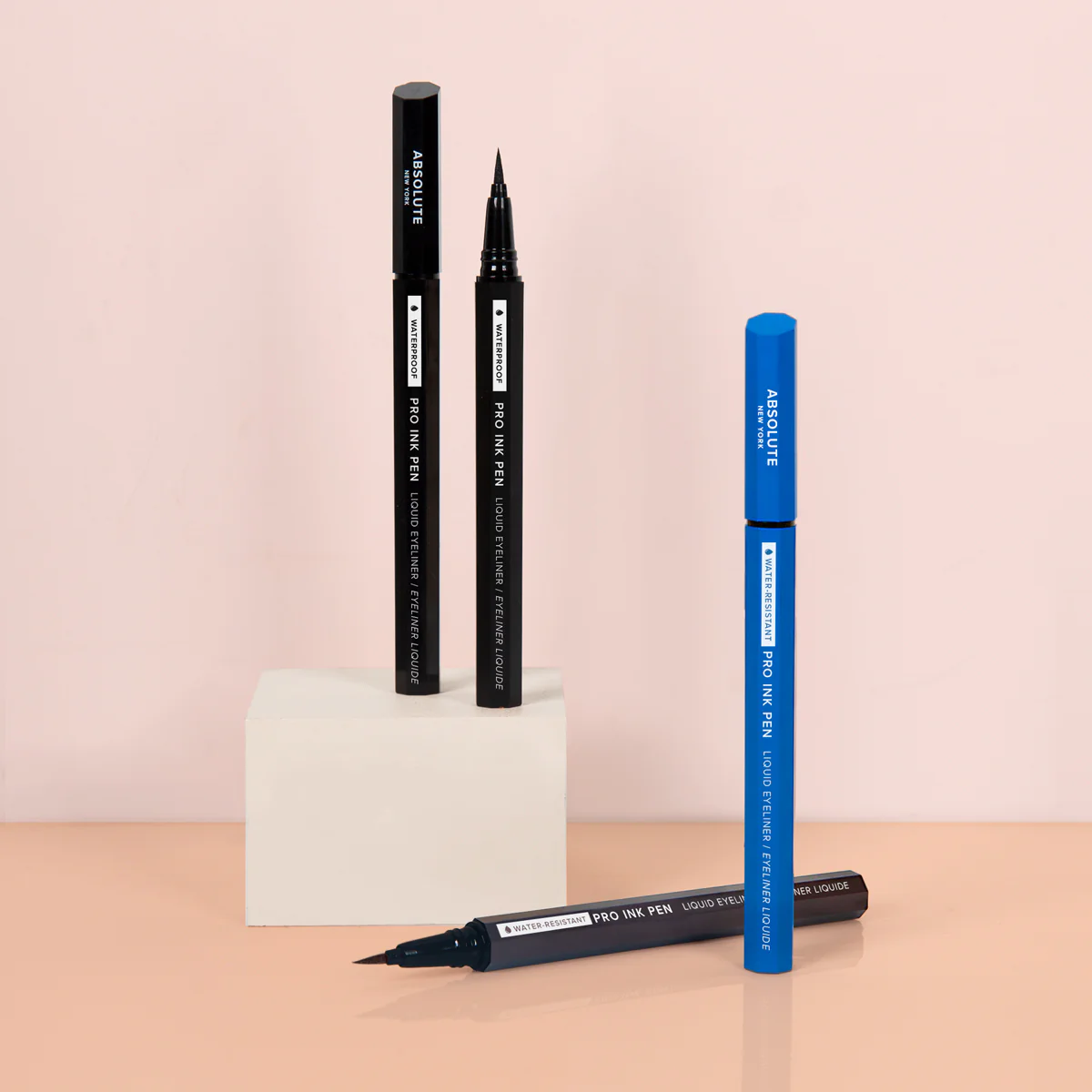 ABSOLUTE NEW YORK Pro Ink Pen Liquid Eyeliner Jet Black Eye-liner Feutre Liquide Noir Intense Tracé Précis - Image 3