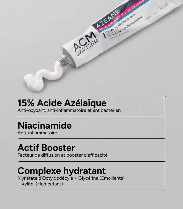 ACM Azéane Crème 30ml - Soin Multi-Actions Acide Azélaïque - Image 2