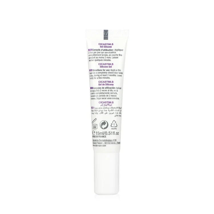 ACM Cicastim S Gel Silicone 15ml Cicatrisation Intensive Cicatrices Visage Corps Réparation Protectrice - Image 2