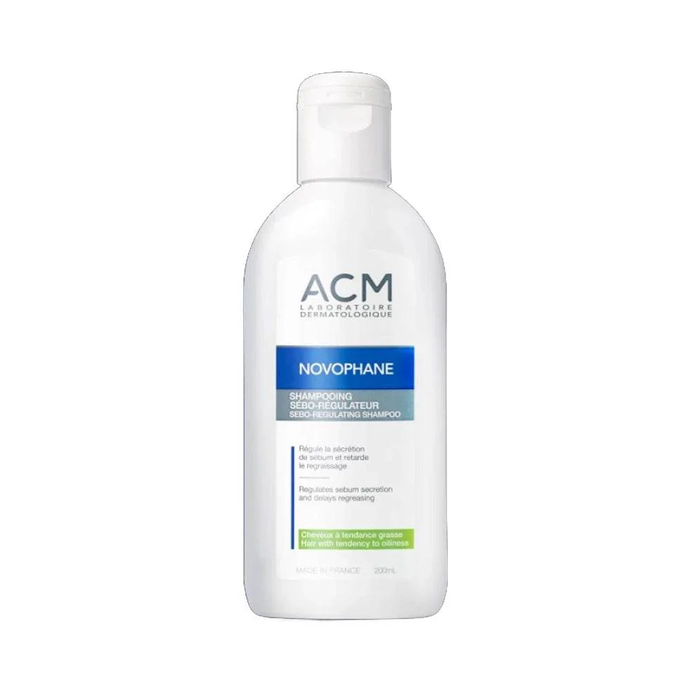 ACM Novophane Shampooing Sébo-Régulateur Cheveux Gras 200ml Contrôle Sébum