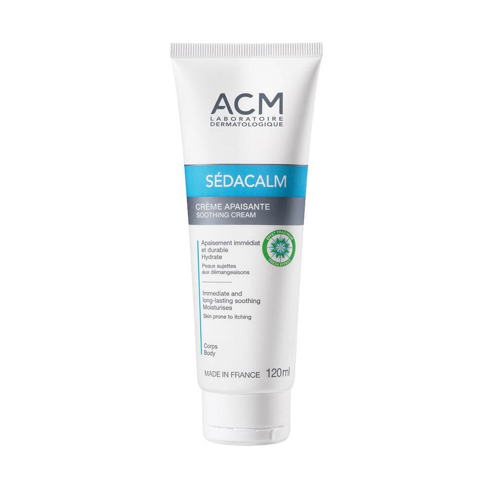ACM Sédacalm Crème Apaisante Corps 120ml Peaux Atopiques Sensibles Eczéma Dermatite Hydratation Intense