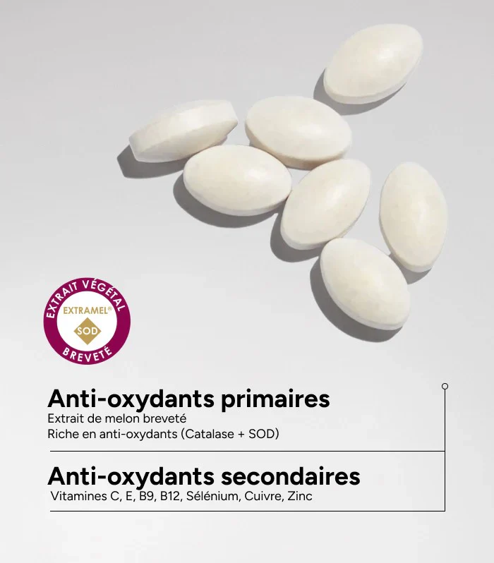 ACM Vitix Comprimé Contre Stress Oxydatif 30 Comprimés Protection Antioxydante Vitamines C E Sélénium Zinc Coenzyme Q10 - Image 3