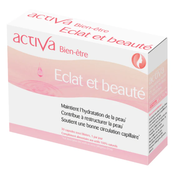 ACTIVA Bien-Être Éclat et Beauté Complément Peau Cheveux Ongles Collagène