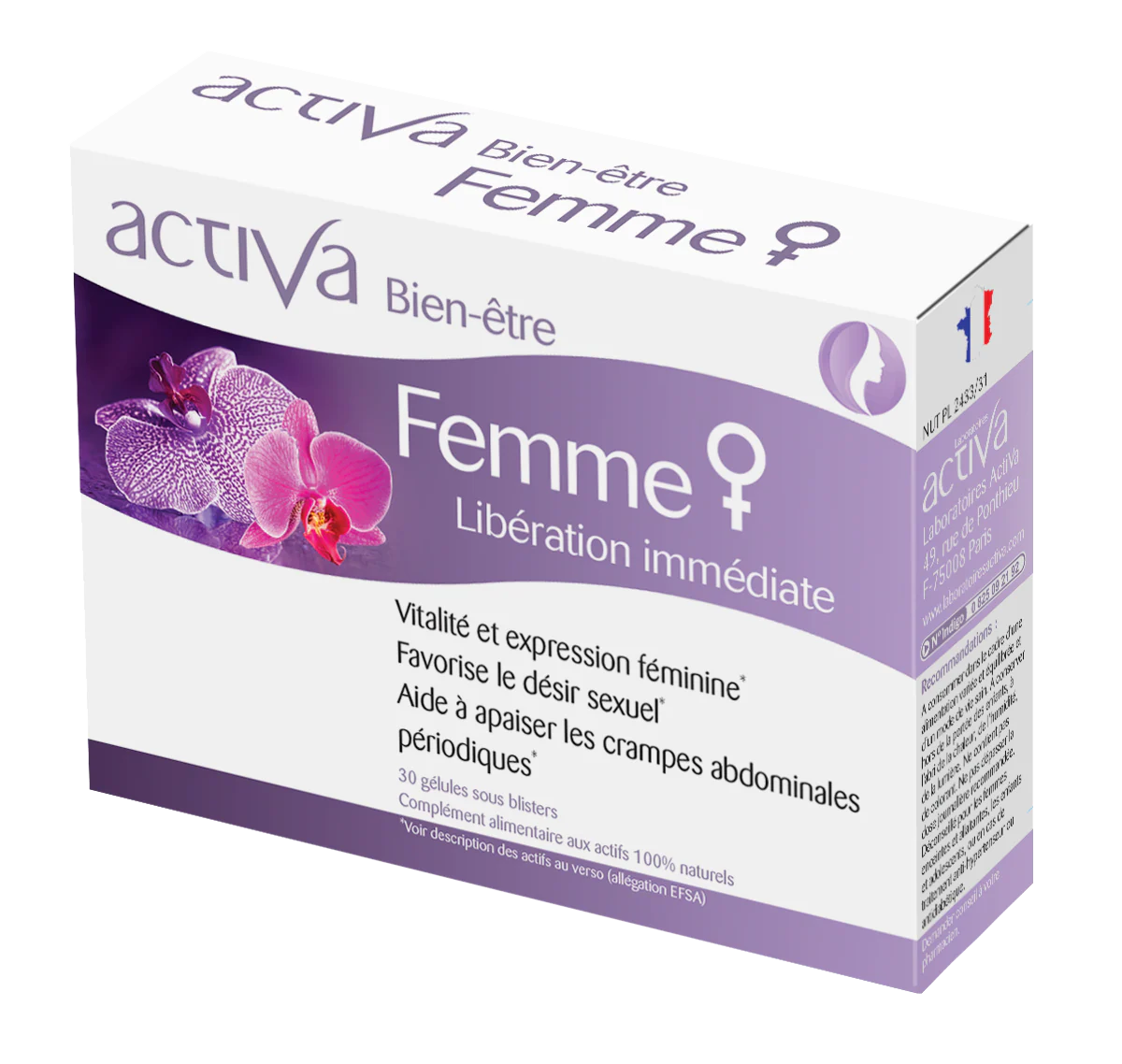 ACTIVA Bien-Être Femme Complément Vitalité Féminine Équilibre Hormonal