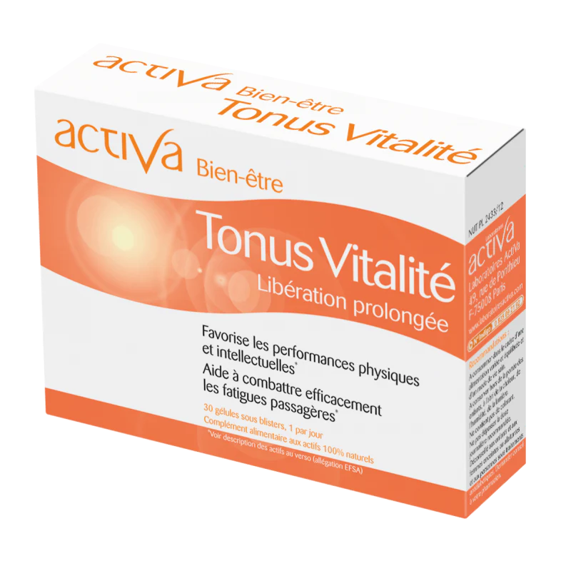 ACTIVA Bien-Être Tonus Vitalité Complément Énergie Vitalité Ginseng