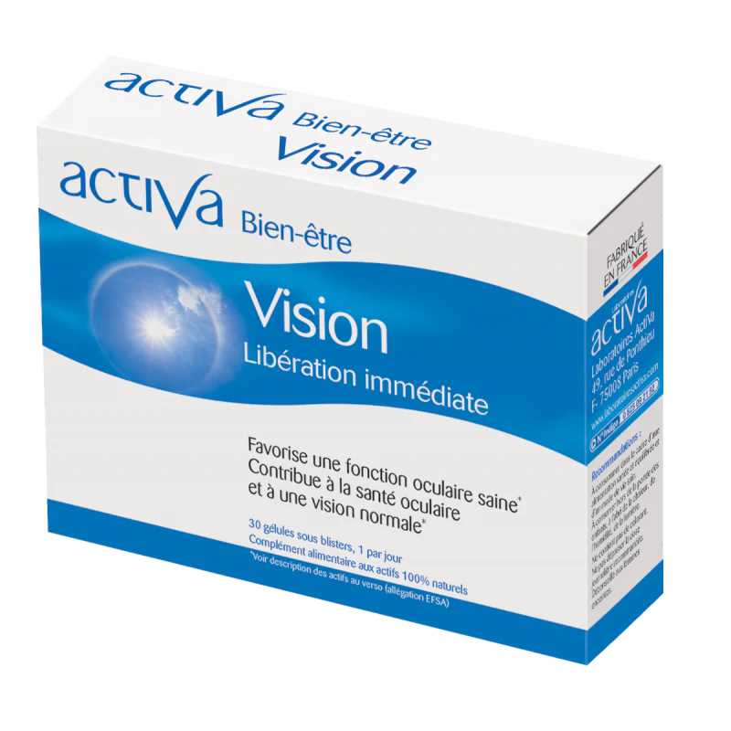 ACTIVA Bien-Être Vision Complément Santé Yeux Lutéine Myrtille