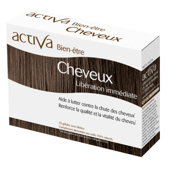 ACTIVA Cheveux 45 Gélules Complément Beauté Cheveux Croissance Brillance