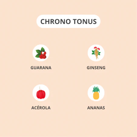 ACTIVA CHRONO Tonus 15 Gélules Complément Alimentaire Énergie Vitalité Anti-Fatigue - Image 3