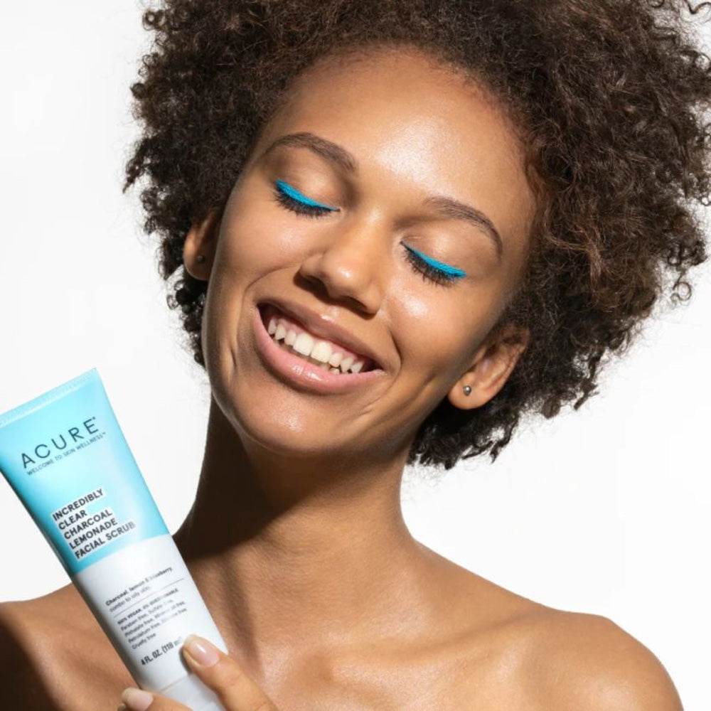 Acure Incredibly Clear Charcoal Lemonade Facial Scrub 118ml - Image 2