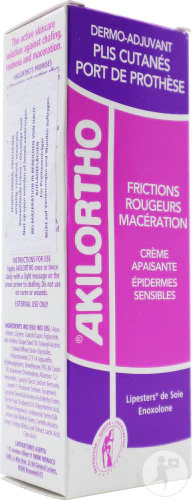 AKILEINE Akilortho Dermo Adjuvant Crème Apaisante 75ml Frictions Rougeurs Macération Prothèses Allantoïne Centella Ginkgo - Image 4