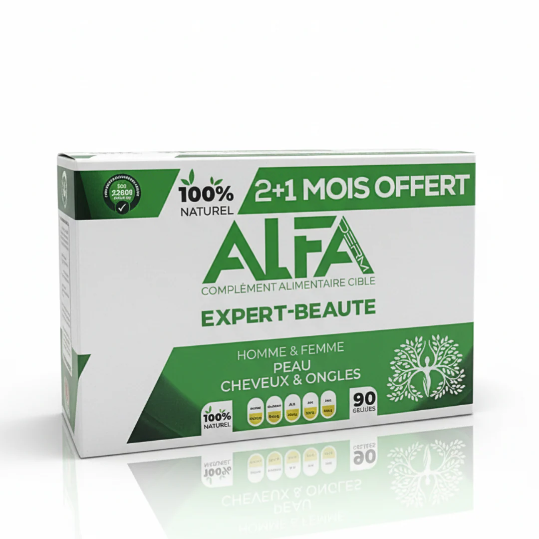 Alfaderm Expert Beauté Pack 2+1 Mois Offert - Complément Nutritionnel Beauté