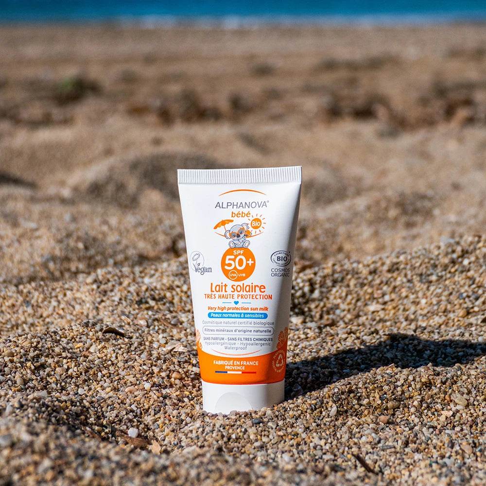 ALPHANOVA LAIT Solaire Bébé Certifiée Bio SPF 50+ Hypoallergénique 50G - Image 3