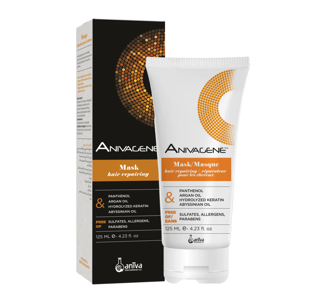 Anivagene Masque Réparateur pour les Cheveux 125ml Soin Intensif Cheveux Abîmés