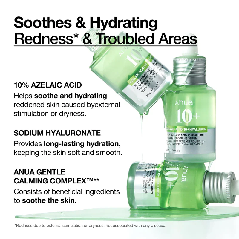ANUA Azelaic Acid 10% Serum Hyaluronique 30ml Anti-Imperfections Éclat Taches Pigmentaires - Image 6
