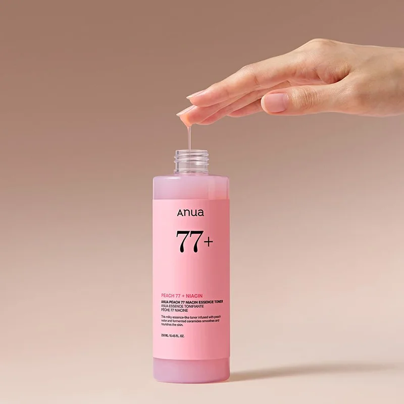 ANUA Peach 77 Niacin Essence Toner 250ml Lotion Tonique Éclaircissante Niacinamide - Image 3