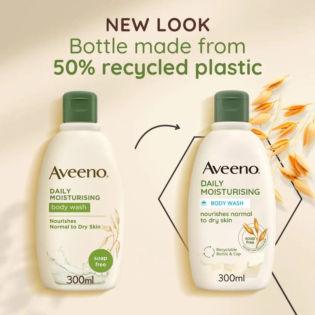 AVEENO Daily Moisturising Body Wash 500ml Gel Douche Hydratant Avoine Colloïdale - Image 5
