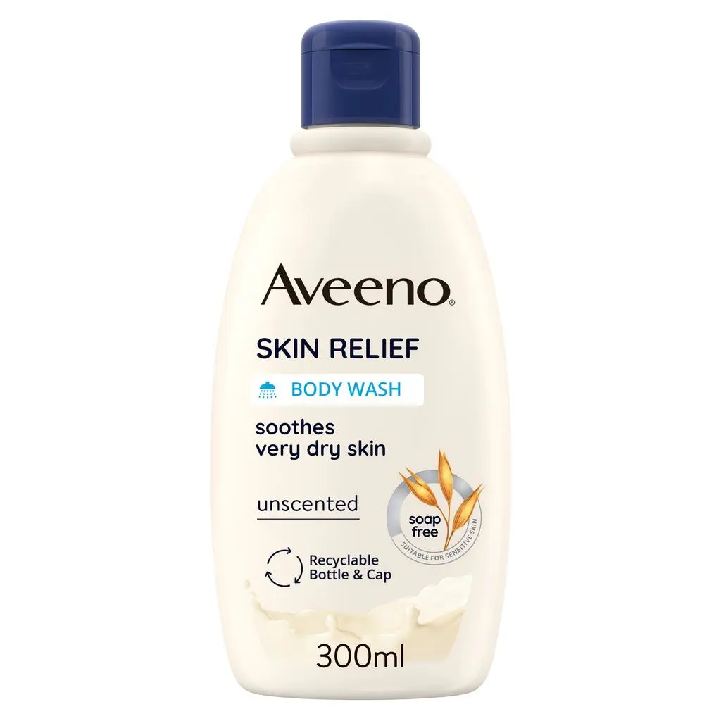 AVEENO Skin Relief Body Wash 500ml Gel Douche Apaisant Peaux Sèches Sensibles