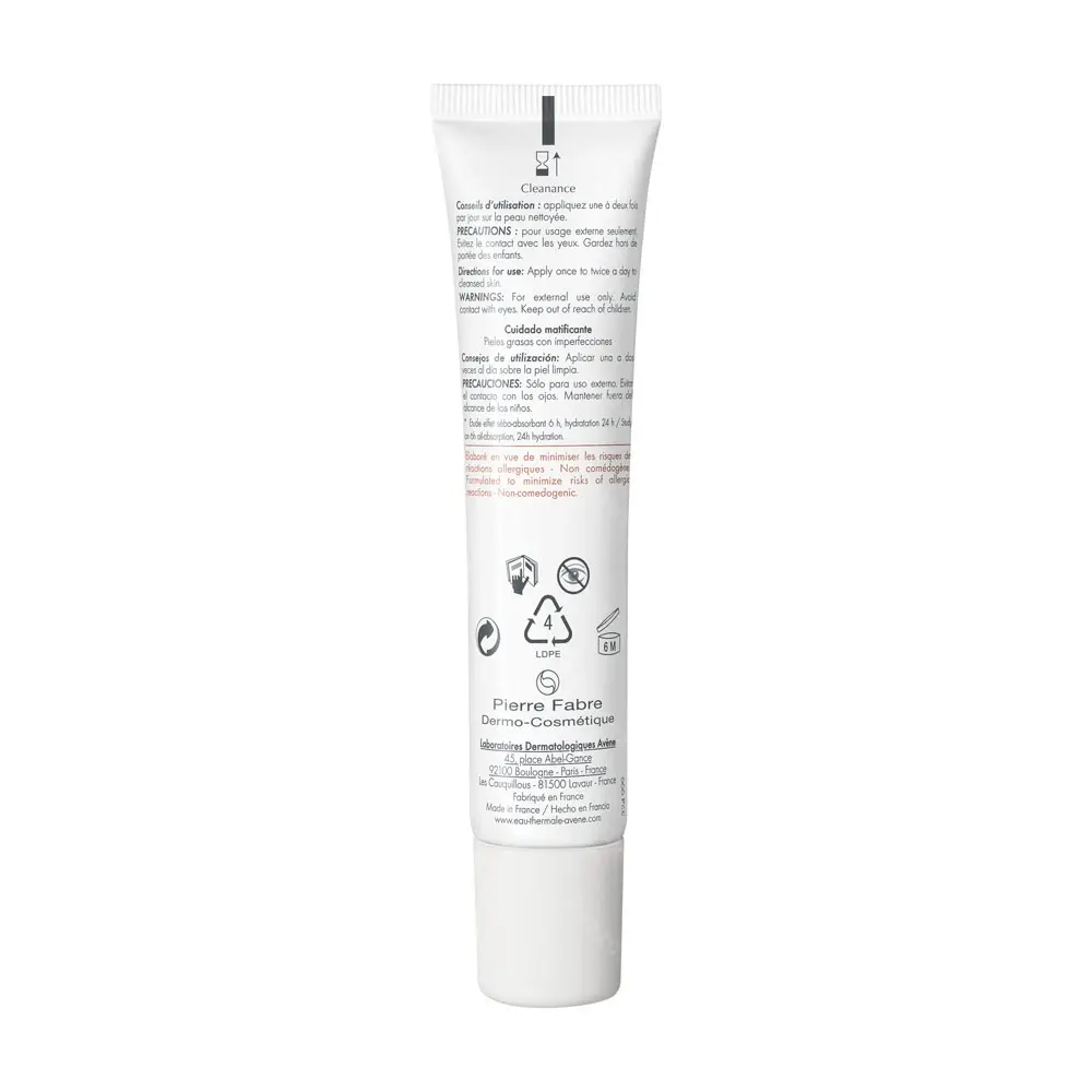 AVÈNE Cleanance Soin Matifiant 40ml - Peaux Grasses & Mixtes Anti-Brillance - Image 2