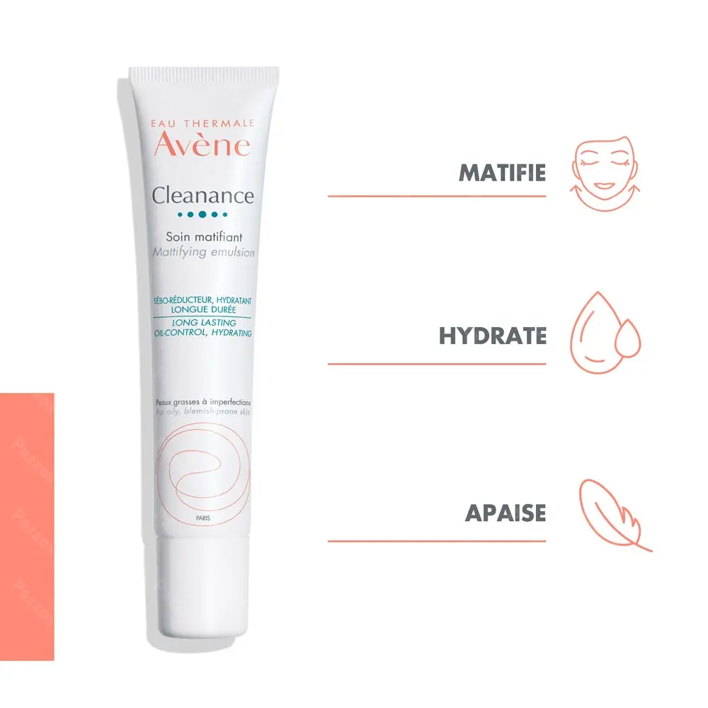 AVÈNE Cleanance Soin Matifiant 40ml - Peaux Grasses & Mixtes Anti-Brillance - Image 5