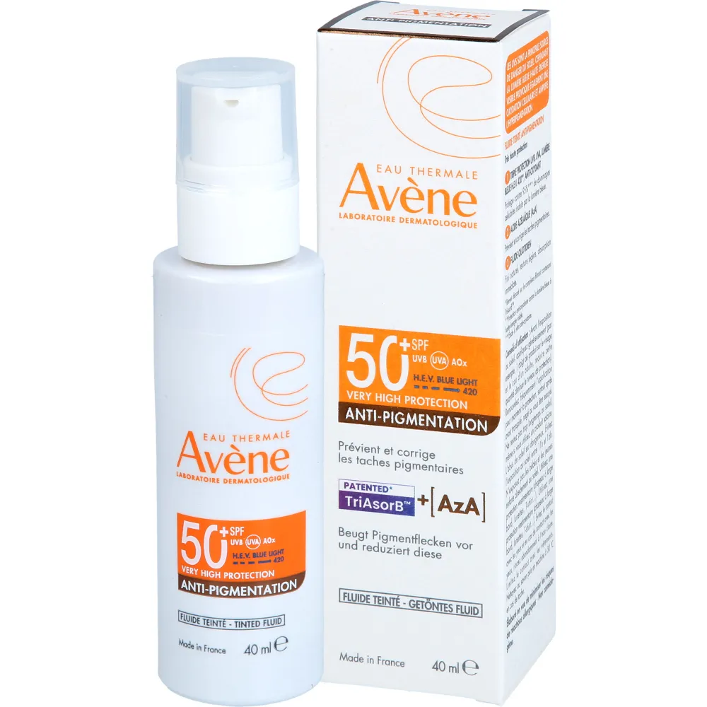 AVÈNE Solaire Anti-Pigmentation AZA SPF50+ 40ml Protection Très Haute Anti-Taches Peaux Sensibles - Image 2