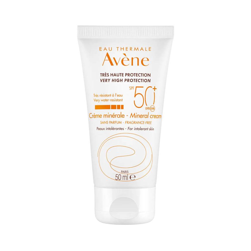 AVÈNE Très Haute Protection Crème Minérale SPF50+ 50ml - Peaux Intolérantes