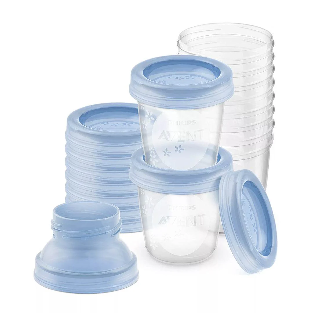 AVENT Conservare 0m+ SCF618/10 Pots Conservation Lait Maternel 10x180ml - Image 2