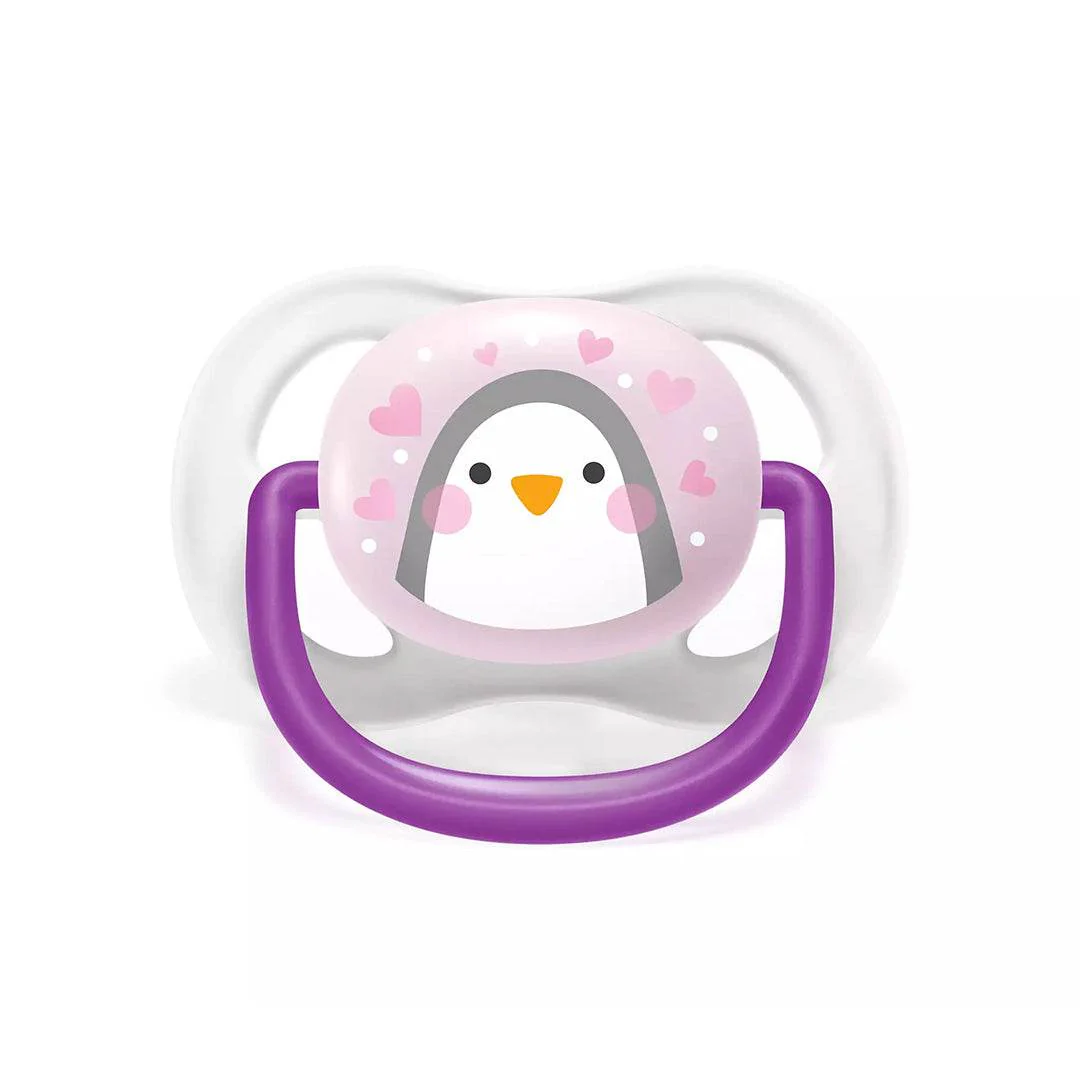 AVENT Sucettes Orthodontiques 0-6m Fille SCF080/06 Ultra Air Pingouin Oiseau - Image 3