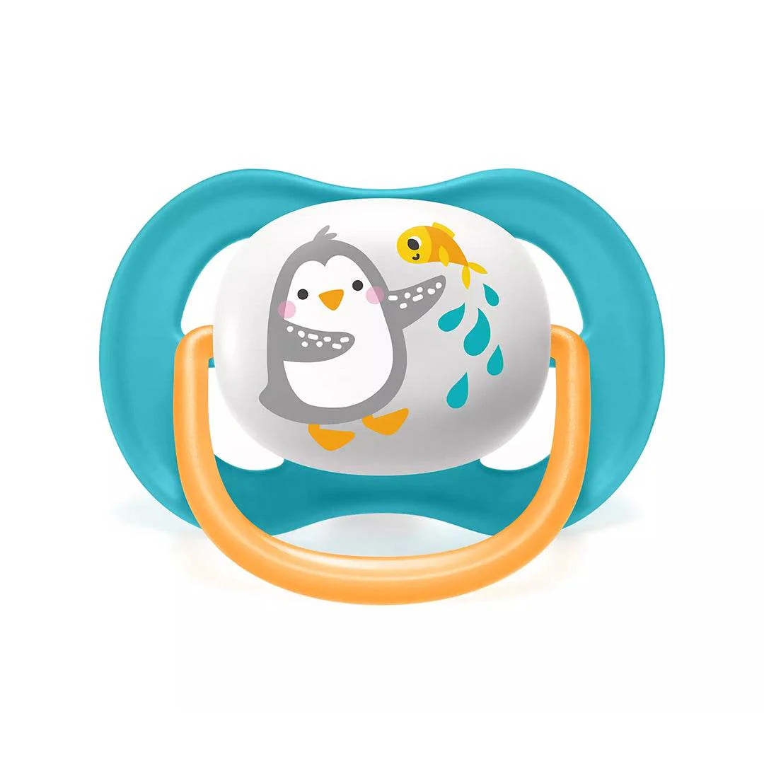 AVENT Sucettes Orthodontiques 6-18m Garçon SCF080/07 Ultra Air Pingouin Tortue - Image 3