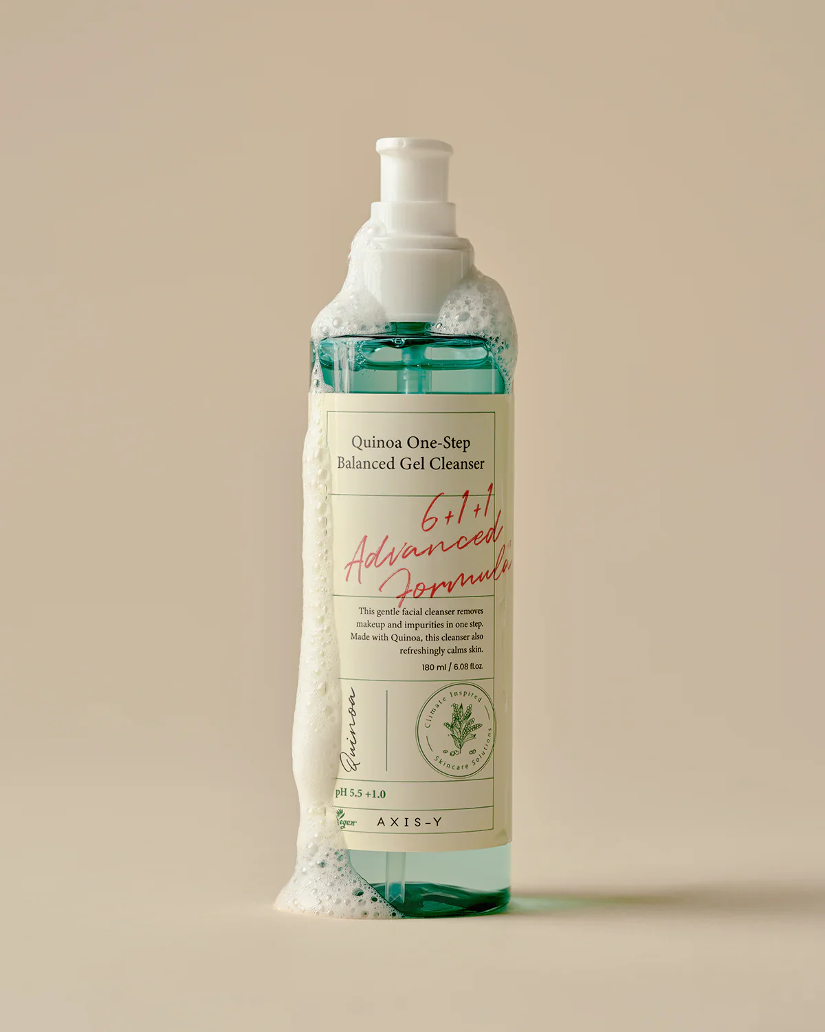 AXIS-Y Quinoa One-Step Balanced Gel Cleanser 180ml Nettoyant Doux Équilibrant - Image 6
