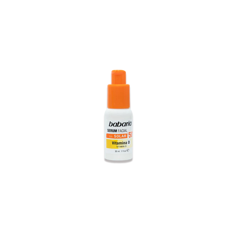 BABARIA Sérum Solaire Visage Vitamin D SPF 50+ 30ml Sérum Protection Solaire Anti-Âge