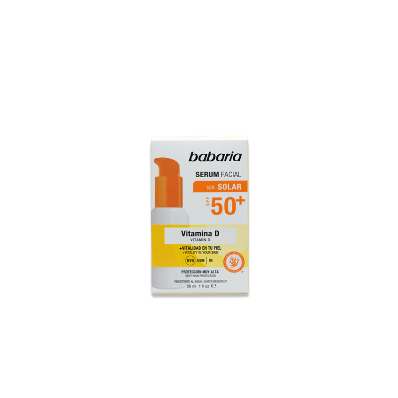 BABARIA Sérum Solaire Visage Vitamin D SPF 50+ 30ml Sérum Protection Solaire Anti-Âge - Image 2