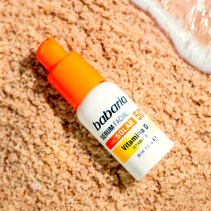 BABARIA Sérum Solaire Visage Vitamin D SPF 50+ 30ml Sérum Protection Solaire Anti-Âge - Image 4