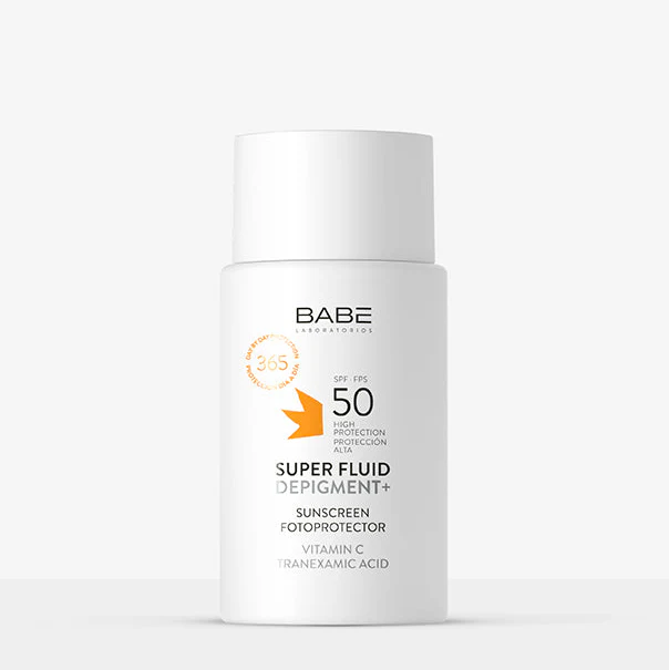 BABE Super Fluid Depigment+ SPF50 50ml Dépigmentant Anti-Taches Protection Solaire