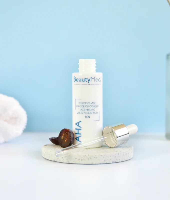 BEAUTY MED AHA Crème Peeling Visage Acide Glycolique 10% 30ml Exfoliant Anti-Âge Éclat Renouvellement Cellulaire - Image 2