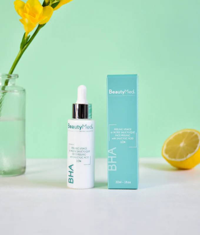 BEAUTY MED BHA Crème Peeling Visage Acide Salicylique 10% 30ml Exfoliant Anti-Imperfections Pores Affinés - Image 3
