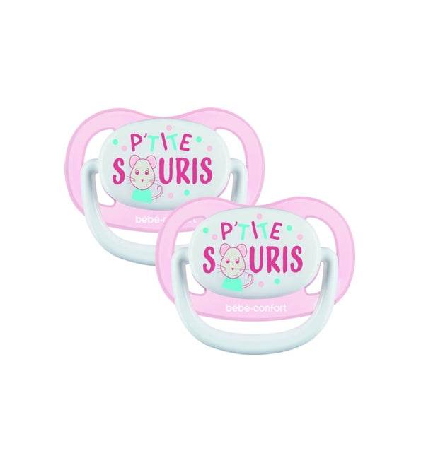BÉBÉ CONFORT 2 Sucettes Physio Air Confort 0-6m Petit Souris