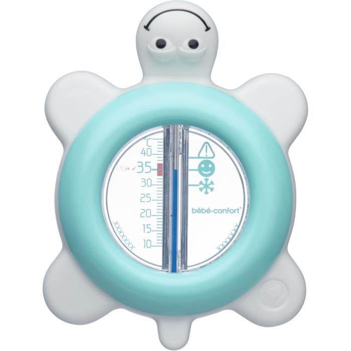 BÉBÉ CONFORT Thermomètre de Bain Tortue Water World Bleu Sécurité