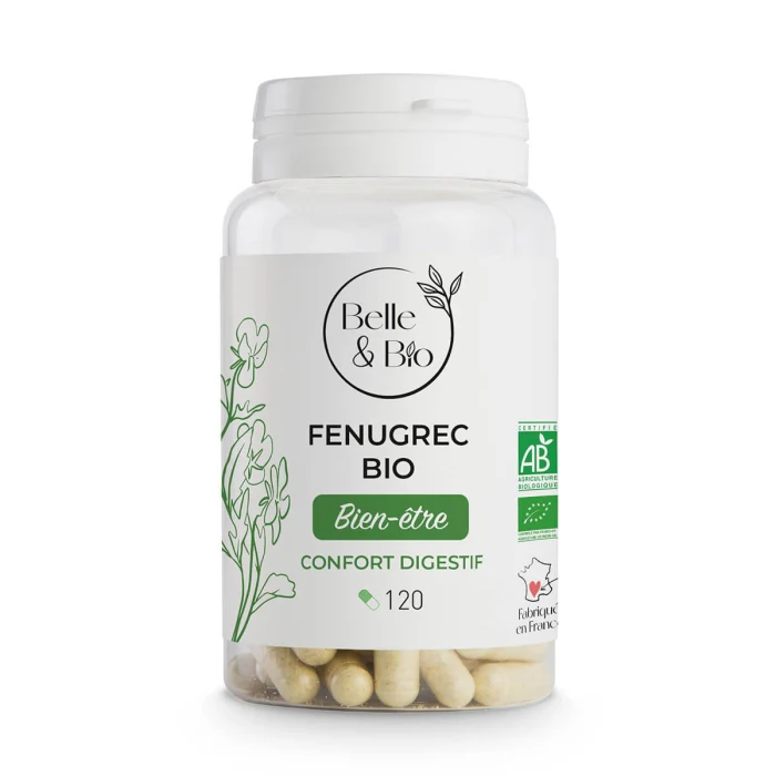 BELLE & BIO Fenugrec 120 Gélules Bio Complément Alimentaire Allaitement Galactogène Naturel