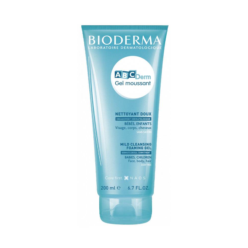 BIODERMA ABCDerm Gel Moussant 200ml - Nettoyant Doux Sans Savon Bébés