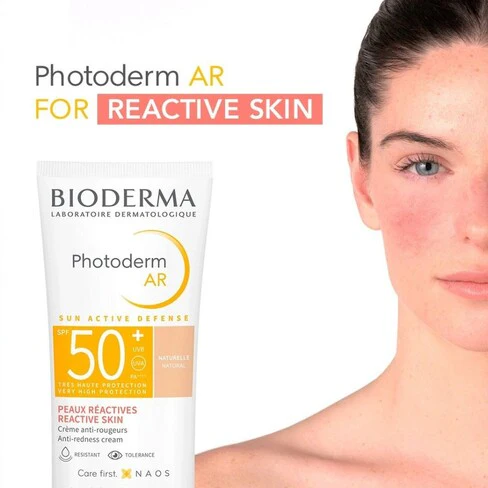 BIODERMA Photoderm AR SPF 50+ 30ml Crème Solaire Anti-Rougeurs Peaux Sensibles - Image 2