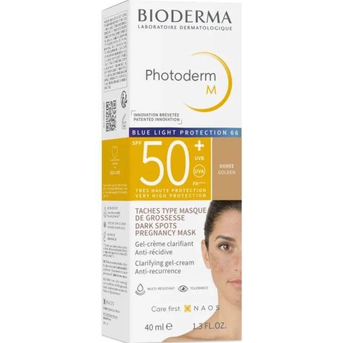 BIODERMA Photoderm M Crème Teintée SPF50+ 40ml Anti-Mélasma Lumière Bleue Protection Peaux Sensibles