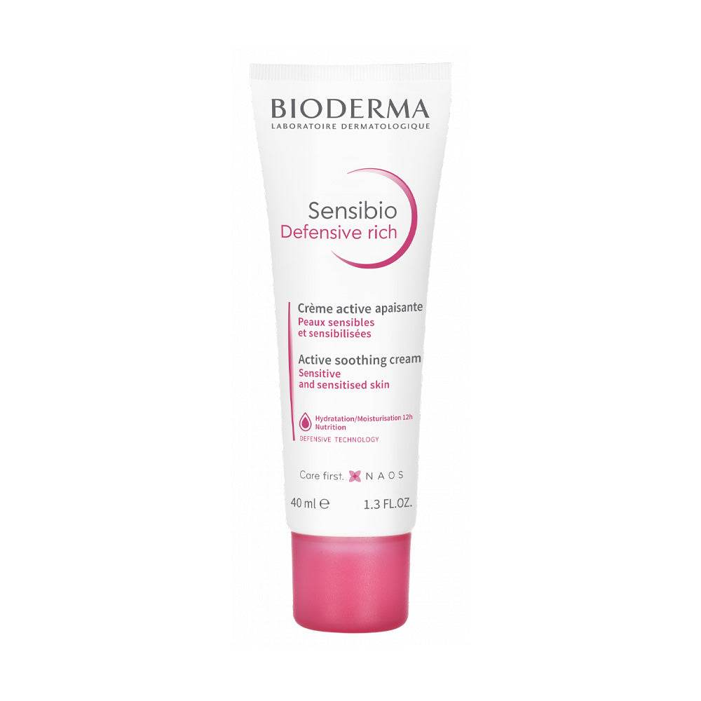 BIODERMA Sensibio Défensive Riche 40ml - Crème Protectrice Peaux Sensibles