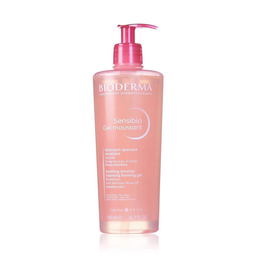 BIODERMA SENSIBIO GEL MOUSSANT 500ML - Nettoyant Doux Peaux Sensibles