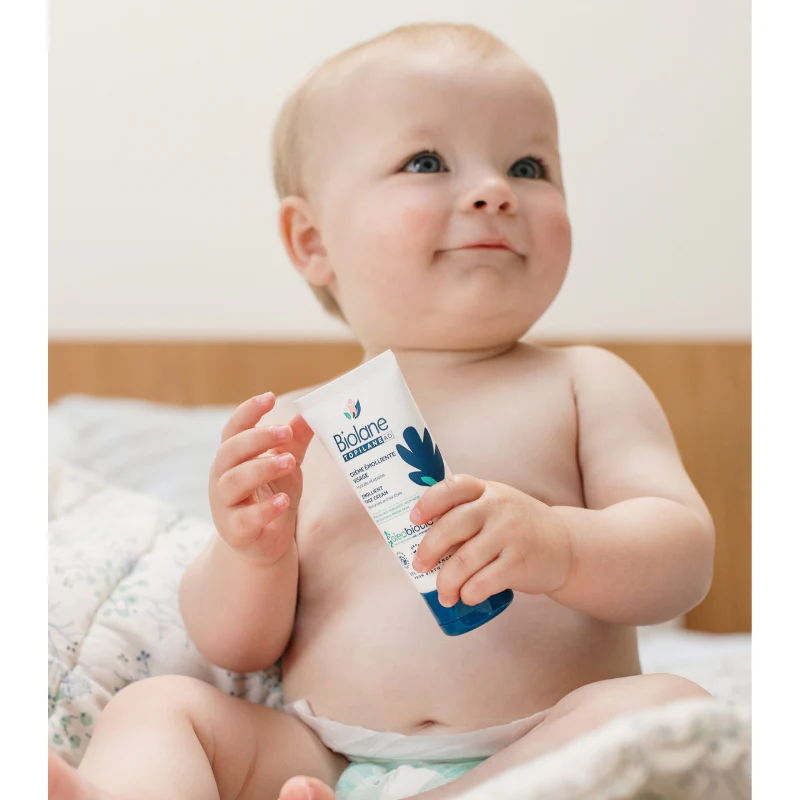 BIOLANE Crème Émolliente Visage 50ml Crème Hydratante Visage Bébé Peau Sèche - Image 3