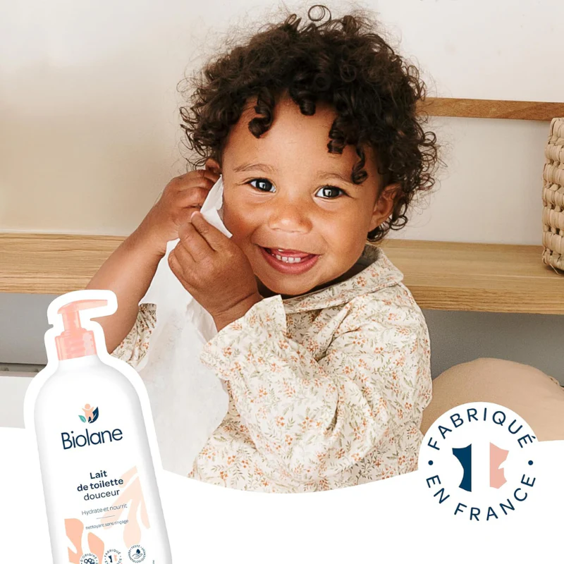 BIOLANE Lait De Toilette 750ml Lait Nettoyant Bébé Sans Rinçage Format Familial - Image 5