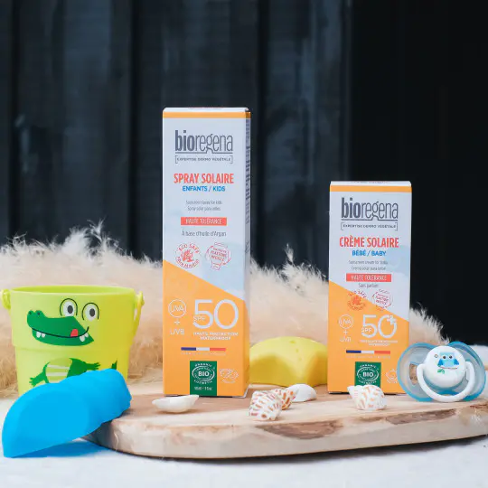Bioregena Crème Solaire Bébé 40ml Protection Solaire Naturelle Bio Peaux Sensibles Nouveau-nés SPF50+ - Image 2