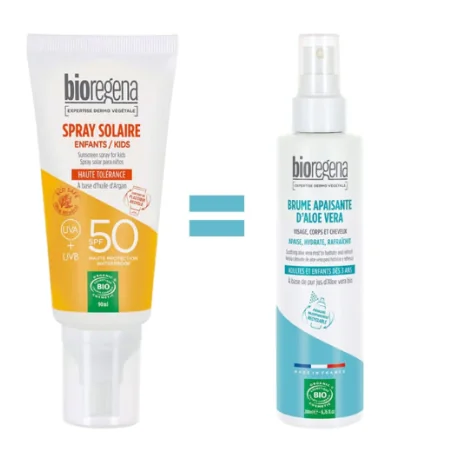 Bioregena Spray Enfant 90ml + Brume Aloe Vera 200ml -50% Pack Protection Naturelle Bio Enfants